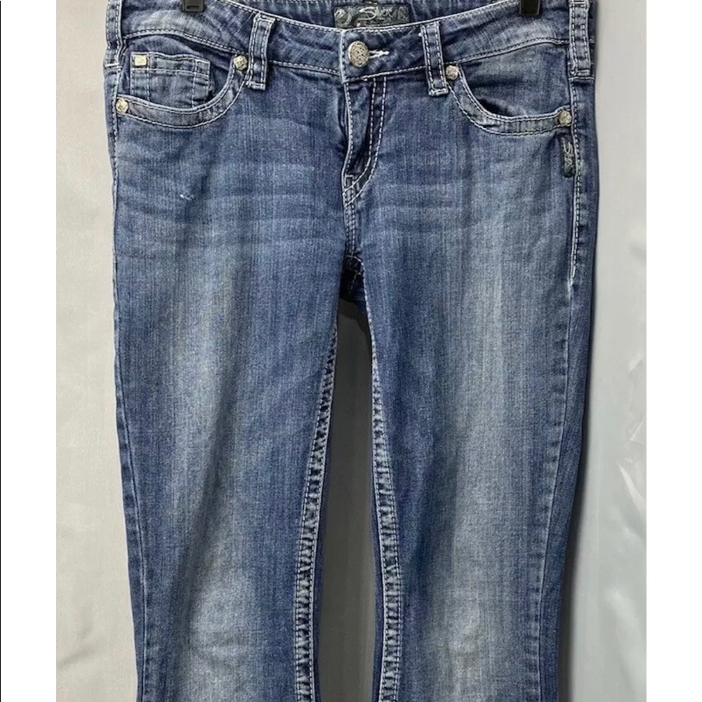 Silver Aiko Sz 31x37 Womens Jeans Lowrise Bootcut